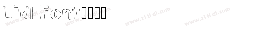 Lidl Font字体转换